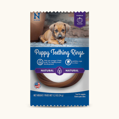 NPIC N-Bone Puppy Teething Ring Pumpkin Flavour Dog Treats- 34 g